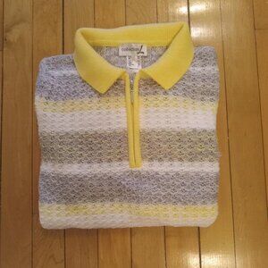 Yellow/Gray sweater - size 4 NWOT